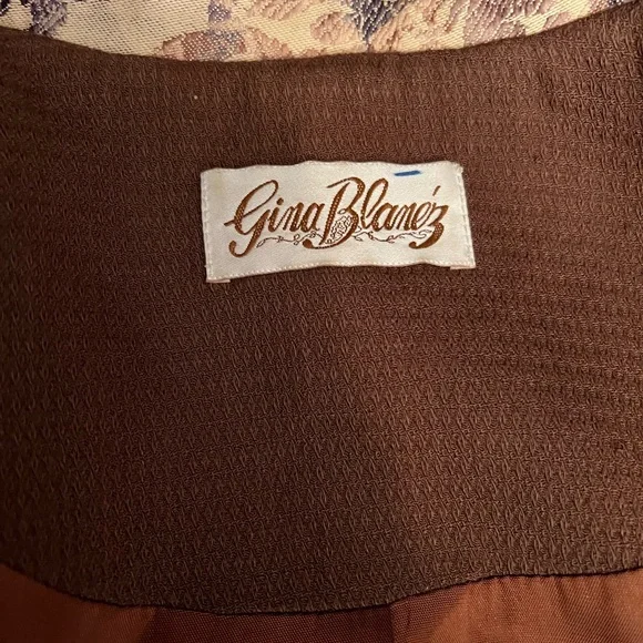 Vintage Gina Blanez Brocade Equestrian
Western Jacket, Button Front. Size S -021 - Picture 8 of 8